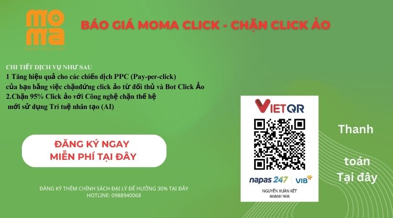 MOMA CLICK ẢO- Phần mềm Chặn Click Ảo thế hệ mới